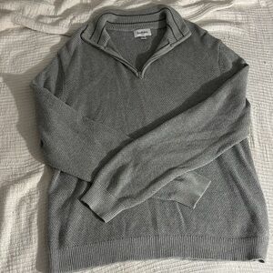 Goodfellow & Co Men's Heather Gray Zip-Up Sweater
